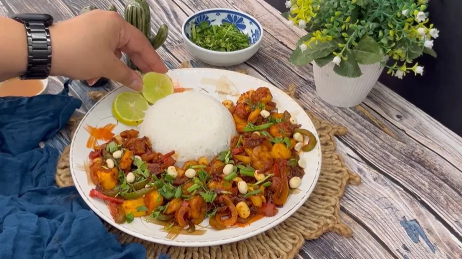 Spicy Mango Shrimp Stir Fry Recipe